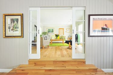image of painted sliding doors